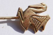 Vintage 9Ct Yellow Gold Art Deco Design Pin 3,19g