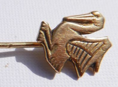 Vintage 9Ct Yellow Gold Art Deco Design Pin 3,19g