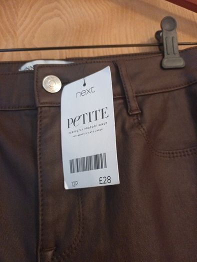 Next Petite High - Rise Skinny Faux  Leather  Jeans.  S. 12.  B.N.W.T