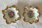 Vintage pair of Limoges porcelain trinket dishes PRICE DROP