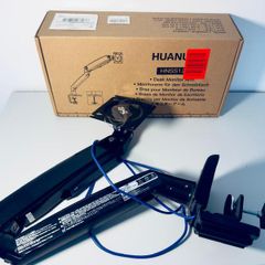 Pair of HUANUO Gas Spring Monitor Mounts 13-49 Screens / Ultrawide Compatible
