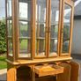 Solid Oak Display Cabinet Image 5