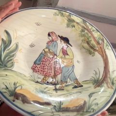 Large Handpainted decorative plate (35cm)