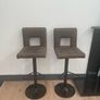 2 Nubuck Leather stools Image 2