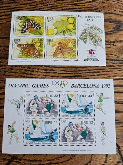 Ireland 1992 1994 Stamp Sheets Mint