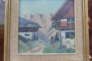 Austrian Alpine Art Vintage Painting