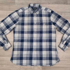 Barbour Button Down Check Shirt Mens Large