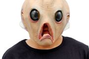 Alien Mask ET Dress Up Halloween Costume Party Latex Full Head Scary Horror Mask