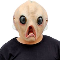 Alien Mask ET Dress Up Halloween Costume Party Latex Full Head Scary Horror Mask