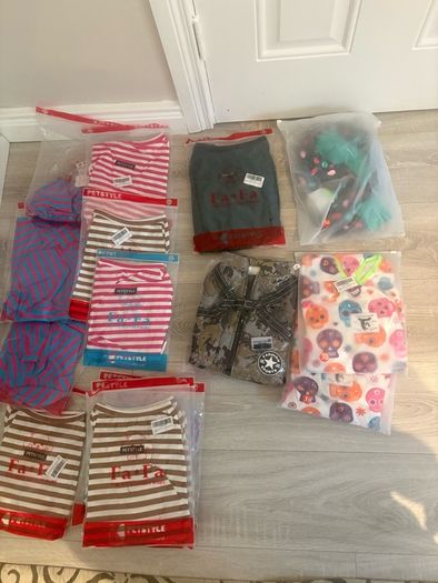 Dog Clothes, Dog Colorful Stripe Pajamas Soft Cotton Jumpsuit Bulldog Onesies Costume for Puppy XL stuff