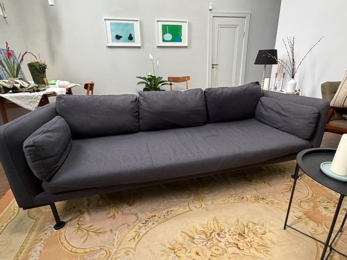 Large Charcoal Grey 3 Seater Sofa, Excellent Condition