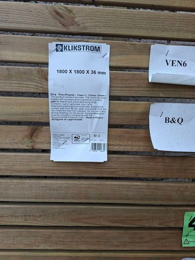 Treated timber panels