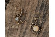 Lovely Moon &amp; Sun Earrings - excellent gift - also nice as matching pendants :)