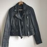 Allsaints Leather Jacket Size Uk 10 Image 2
