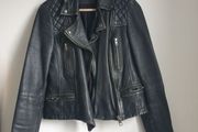 Allsaints Leather Jacket Size Uk 10