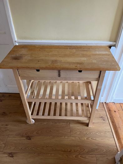Kitchen trolley, birch