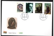 1997 Ireland Birth centenary of Kate O'Brien (Novilist); 1400th Death Anniversary of St. Iona; 150th Death Anniversary of Daniel O'Connell; 250th Anniversary of John Wesley's First Visit of Ireland Stamps  An Post First Day Cover (FDC)