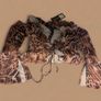 White Fox brown leopard print crop top with tie back detail New with tags  Xs/6 Image 5