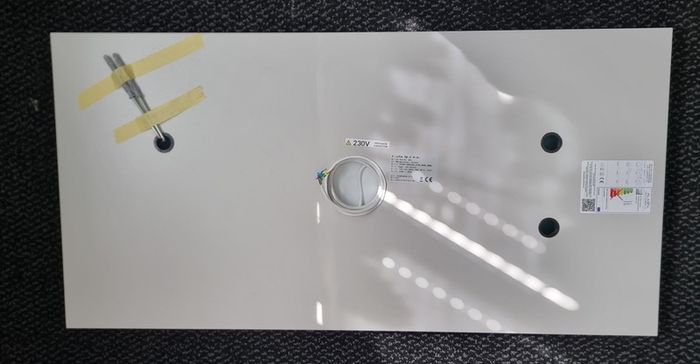 LED Bathroom Mirror Horizonatl Vertical Makeup Cosmetic Bright Made in EU Solid Cover White Frame