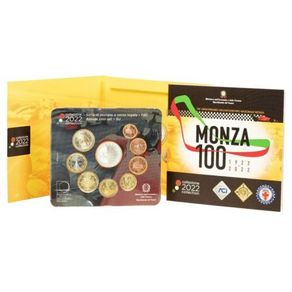 Italy Euro Coin Set Monza 2022 - 8.88 Euro.9 Coins. BU
