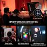 HB80C RGBWW LED Video Light with Built-in 72Wh Battery & 100W PD Fast Charging, 80W Mini RGB COB Continuous Output Lighting Bowens Mount Handheld Spotlight 2500K-7500K, 10400lux/m, 18 Effects Image 8