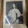 Unique Item. Vintage Secret Heart of Jesus Rare Religious Print Image 2
