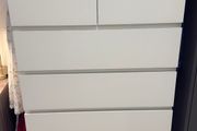 White 6-drawer chest of drawers