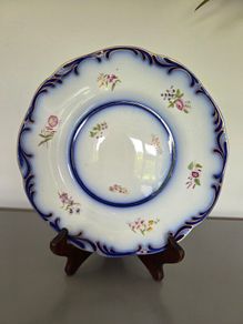 Plate Davenport Flow Blue