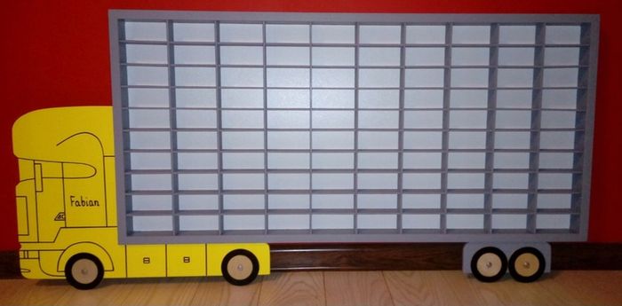 Cabinet Display Shelf Truck Kids Storage Collectibles