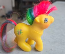 Baby Tic Tac Toe First Tooth Ponies MLP G1 My Little Pony