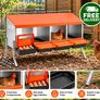 4 Compartment Chicken Nesting Box with Support Legs Roll Away Egg Collection Image 2