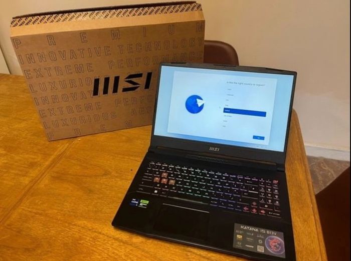 MSI Katana i9, 15'6 inch, 4070 gaming laptop