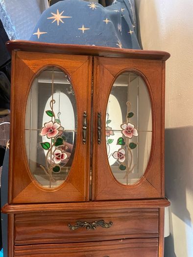 Vintage tabletop jewellery armoire dat s 70s-90s