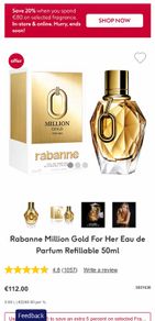 Paco Rabanne Million Gold 50ml parfum for her