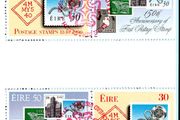 1990 Ireland Stamp Anniversary Stamp Booklet Fine Used with Dublin cancel of the 3rd May 1990 (first day). Note stamps only shown on the scans