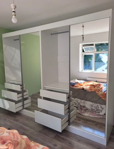 Wardrobe - Two Wardrobes - Total 280cm