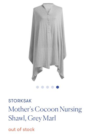 100% Organic Cotton Storksak breastfeeding shawl