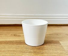White Ceramic Plant Pot 9 cm