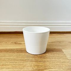 White Ceramic Plant Pot 9 cm