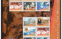 2000 Ireland Celebrating the Millennium Series 5 World Events Commemorative Stamp Sheet Mint Never Hinged (MNH)