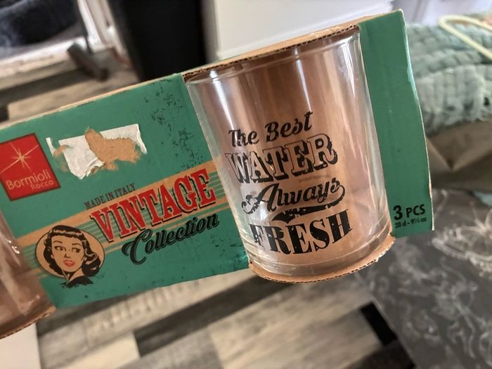 3 vintage style glasses