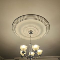 5 glass shade ceiling light