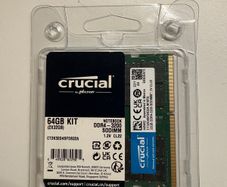 Crucial 64gb (2x32gb) Ddr4-3200 So-dimm Laptop / Mini Pc Ram Kit