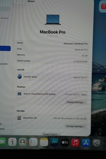 Macbook Pro 14" 2021 M1 Pro | 16GB Ram | 512GB