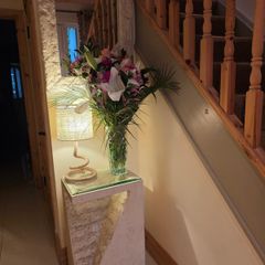 Matching Marble Hall Table & Mirror