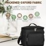 10L Insulated Lunch Bag, Large Leakproof Thermal Lunch Box Bag for Men/Women/Adults Cool Bag with Adjustable Shoulder for Work Beach Picnic Camping (Black) Image 7