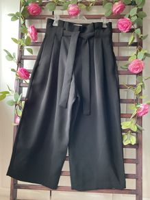 trousers bnwt  black high waisted culottes size 10 H&M