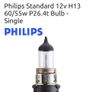 Philips H13 9008 car headlight bulbs x 2 Image 2
