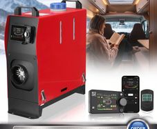 12V 24V 8KW Diesel Air Heater with Bluetooth App Remote Control for Car RV Van and Camping