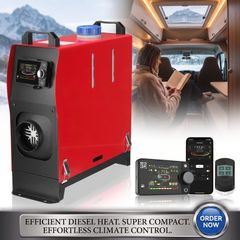 12V 24V 8KW Diesel Air Heater with Bluetooth App Remote Control for Car RV Van and Camping